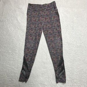 Justice Active Girls 14/16 Plus Multicolor Geometric Ankle Leggings Poly Spandex